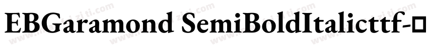 EBGaramond SemiBoldItalicttf字体转换